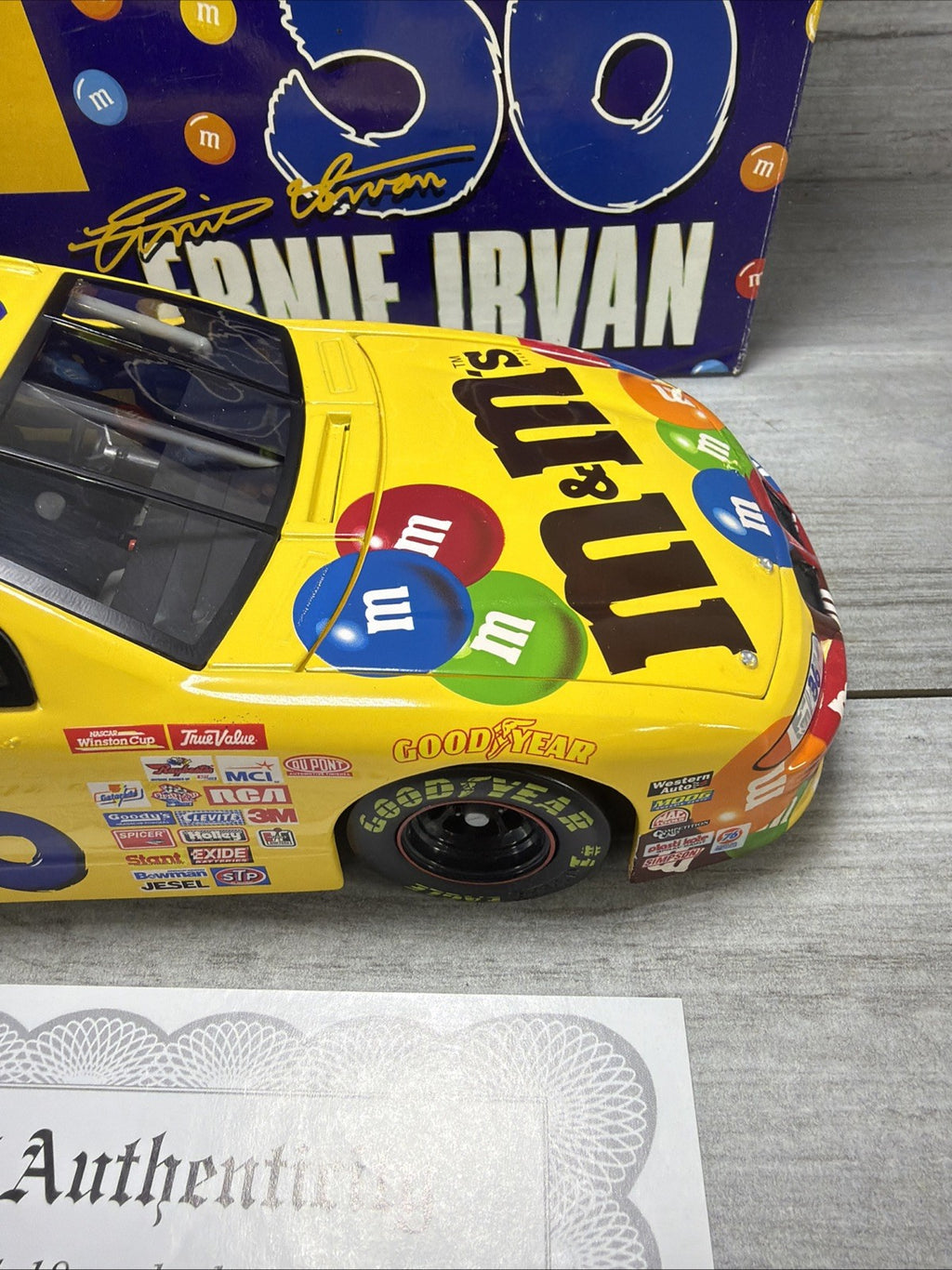 1999 Revell Ernie Irvan M&Ms 1/18 Pontiac New  1/2508 With Certificate4