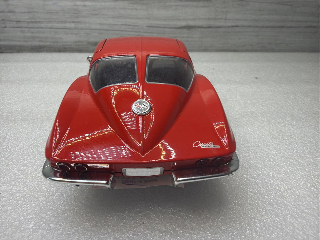 1963 Chevrolet Corvette C2 1/24 Scale Diecast Metal Model - Red No Box  Nice10