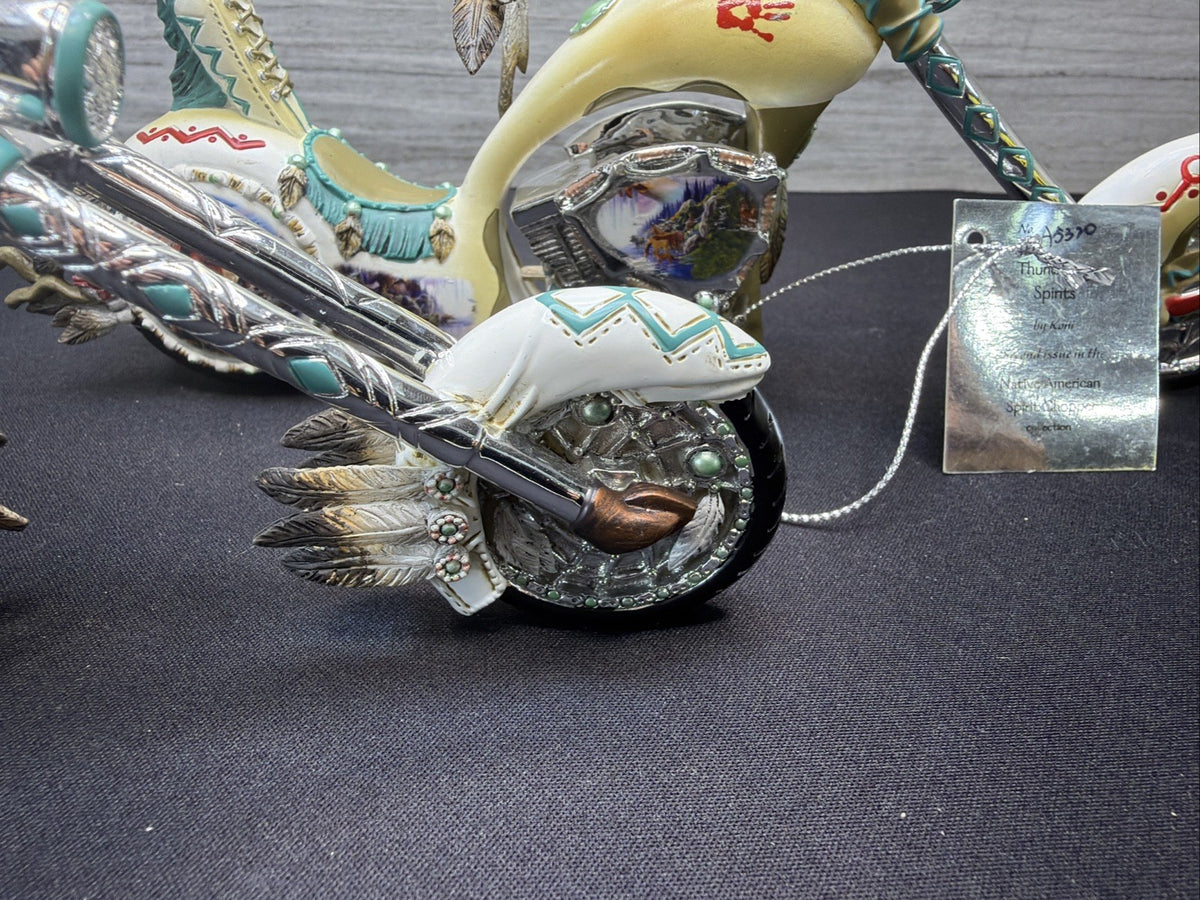 Vintage Bradford Exchange ‘Mystic Cruiser' Indian Native American Motorcycle X25