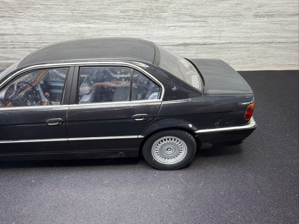 RARE 1:18 KK SCALE 1994 BMW 740i E38 7-series Black  Metallic Diecast  NO BOX8