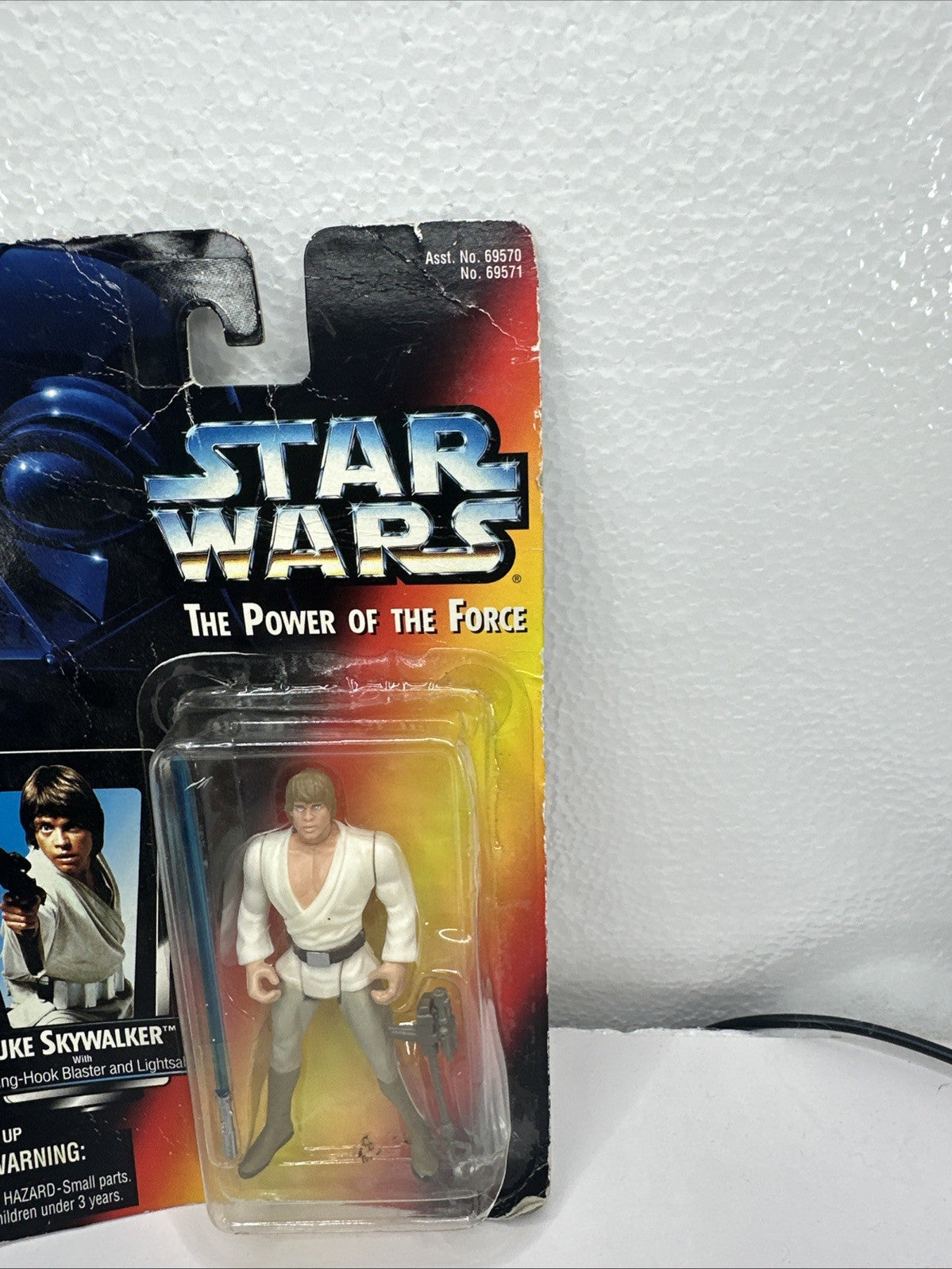 1995 Kenner Star Wars The Power of the Force Luke Skywalker Figure Light Damage5