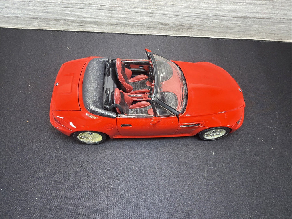 Bburago 1996 BMW M Roadster Convertible Red Scale 1:18 Made Italy No Box Read2