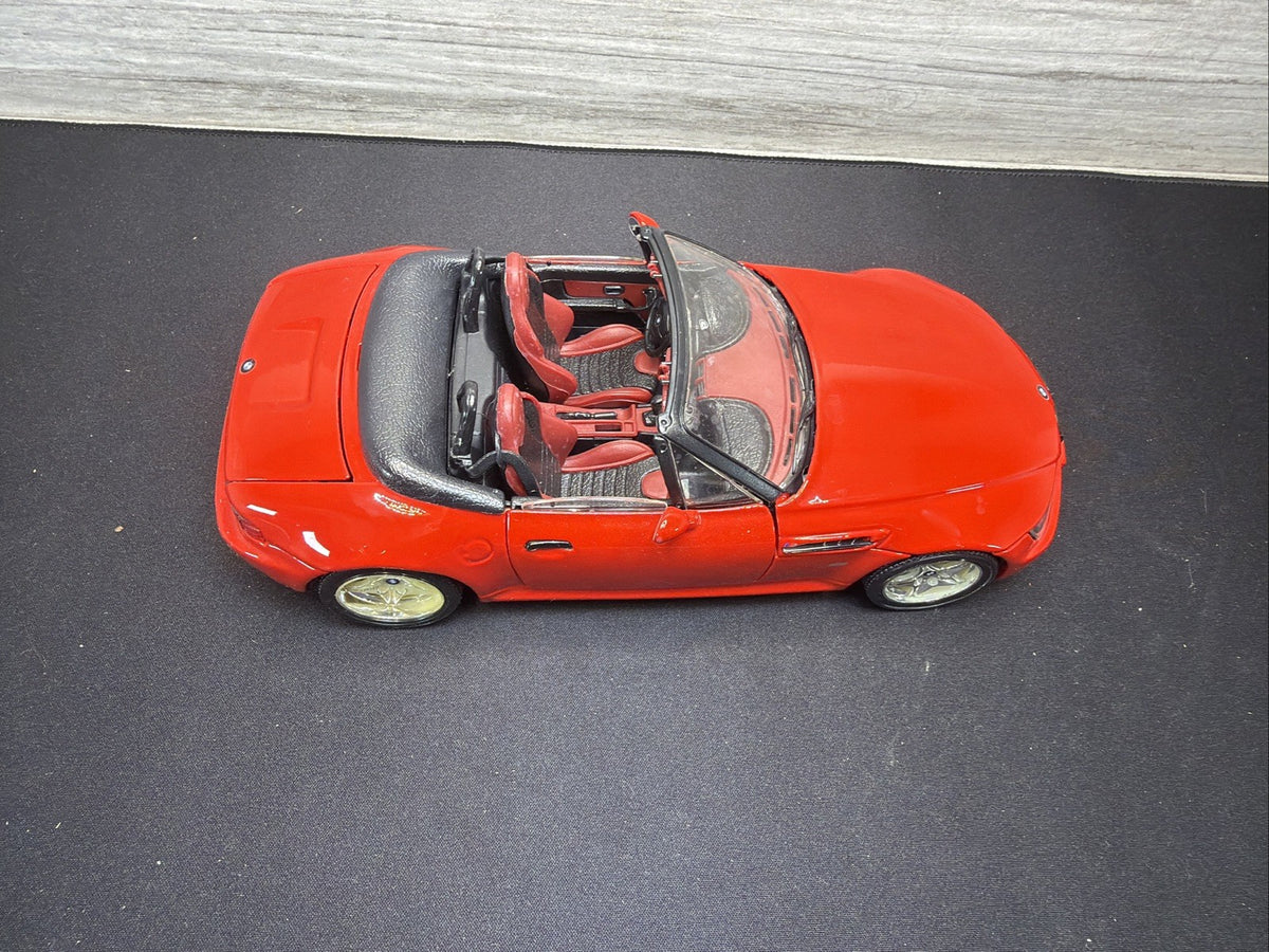 Bburago 1996 BMW M Roadster Convertible Red Scale 1:18 Made Italy No Box Read2