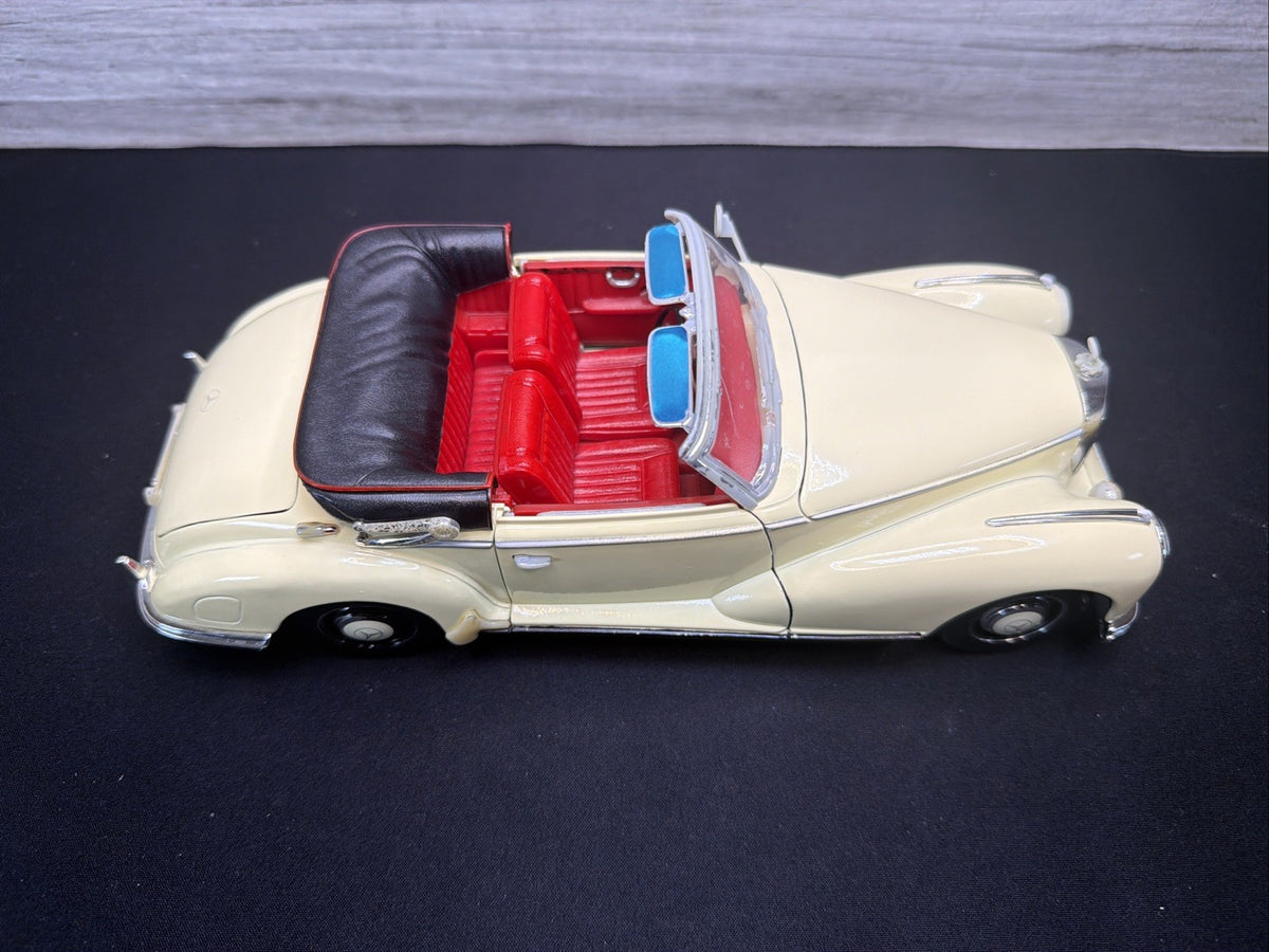 RARE Welly 1955 Black Mercedes-Benz 300s Die-Cast 1:18 Convertible NO BOX2