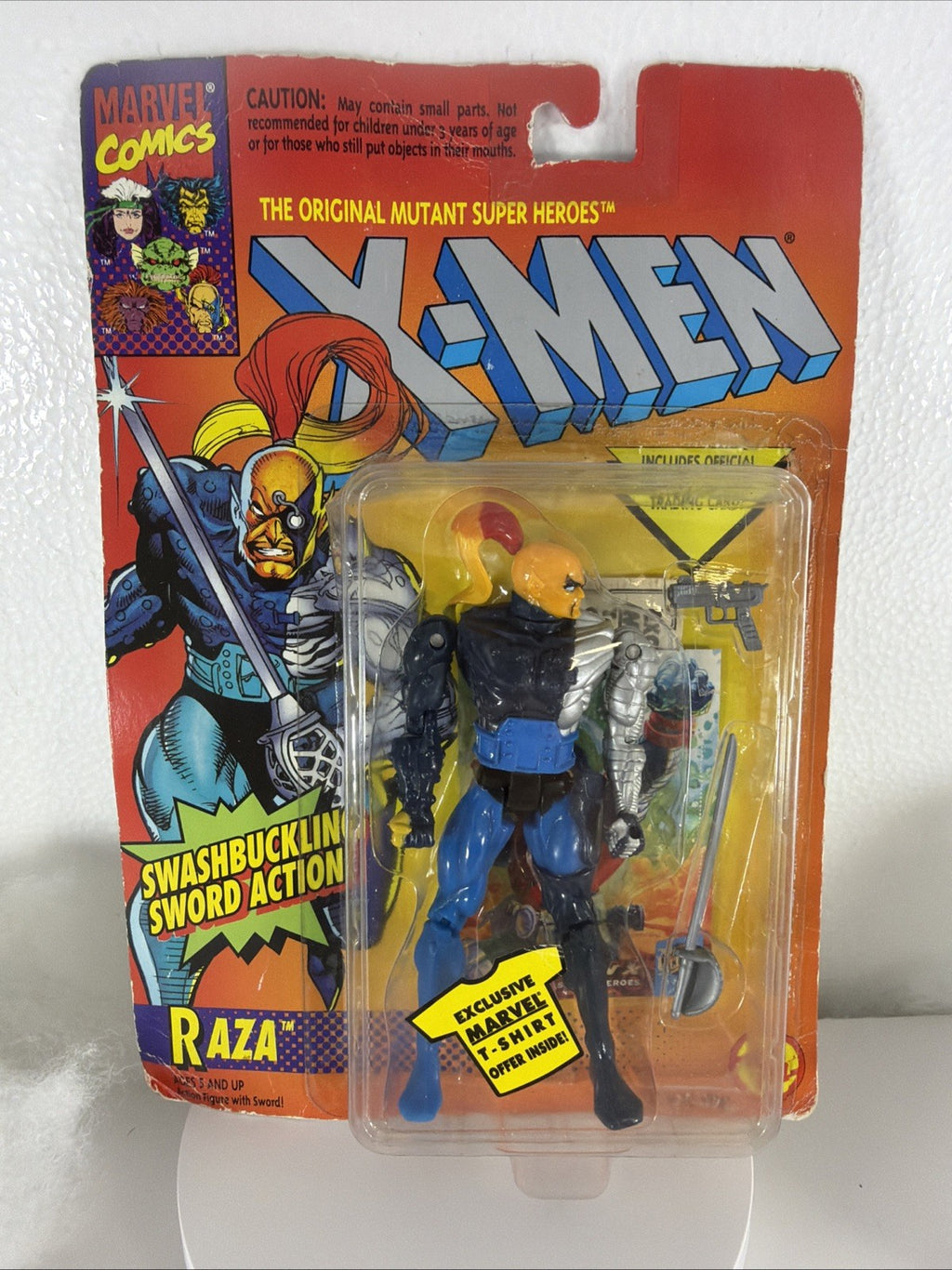 Marvel Comics  X Men Raza (1994) Toy Biz Action Figure New With Card Damage2