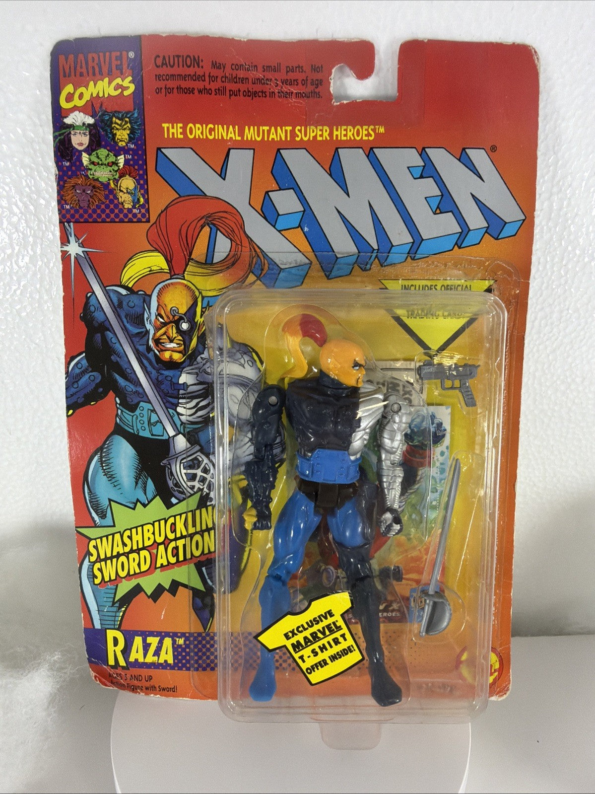 Marvel Comics  X Men Raza (1994) Toy Biz Action Figure New With Card Damage2