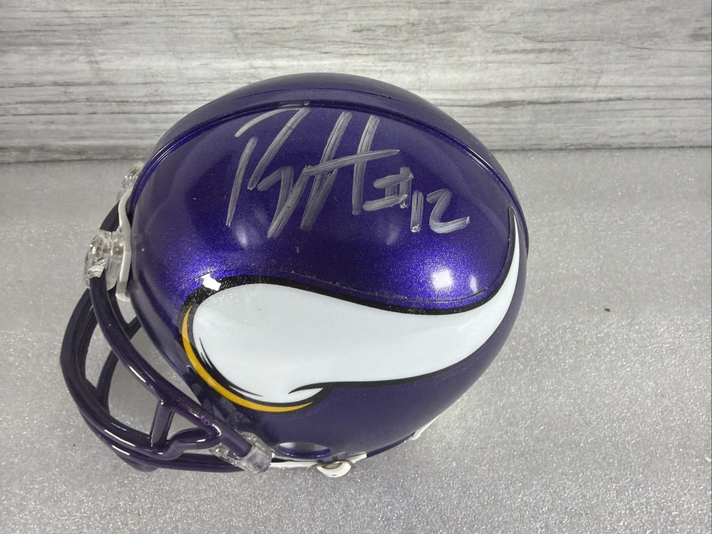 PERCY HARVIN Signed Minnesota Vikings Mini Helmet NO COA PLEASE READ,AUTHENTIC1