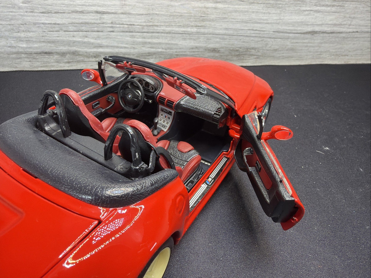 Bburago 1996 BMW M Roadster Convertible Red Scale 1:18 Made Italy No Box Read18