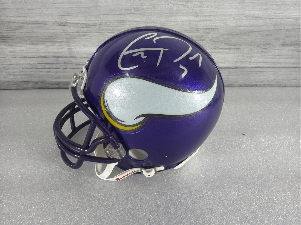 CHRISTIAN PONDER Signed MN  Vikings Mini Helmet NO COA PLEASE READ,AUTHENTIC0
