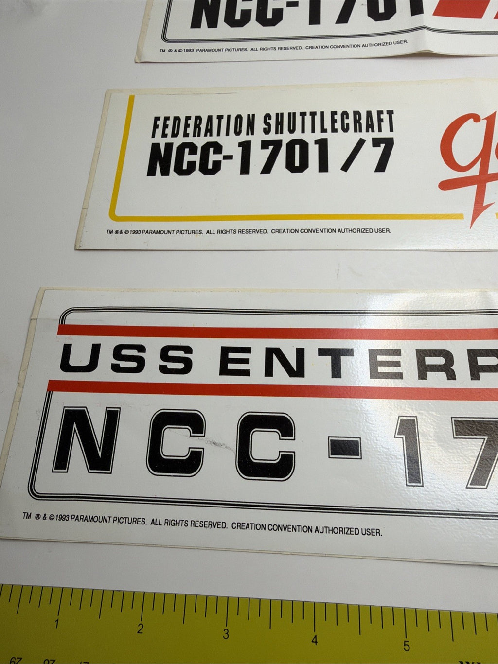 Star Trek Vintage Convention Large Bumper Stickers 1993 Lot Of 65