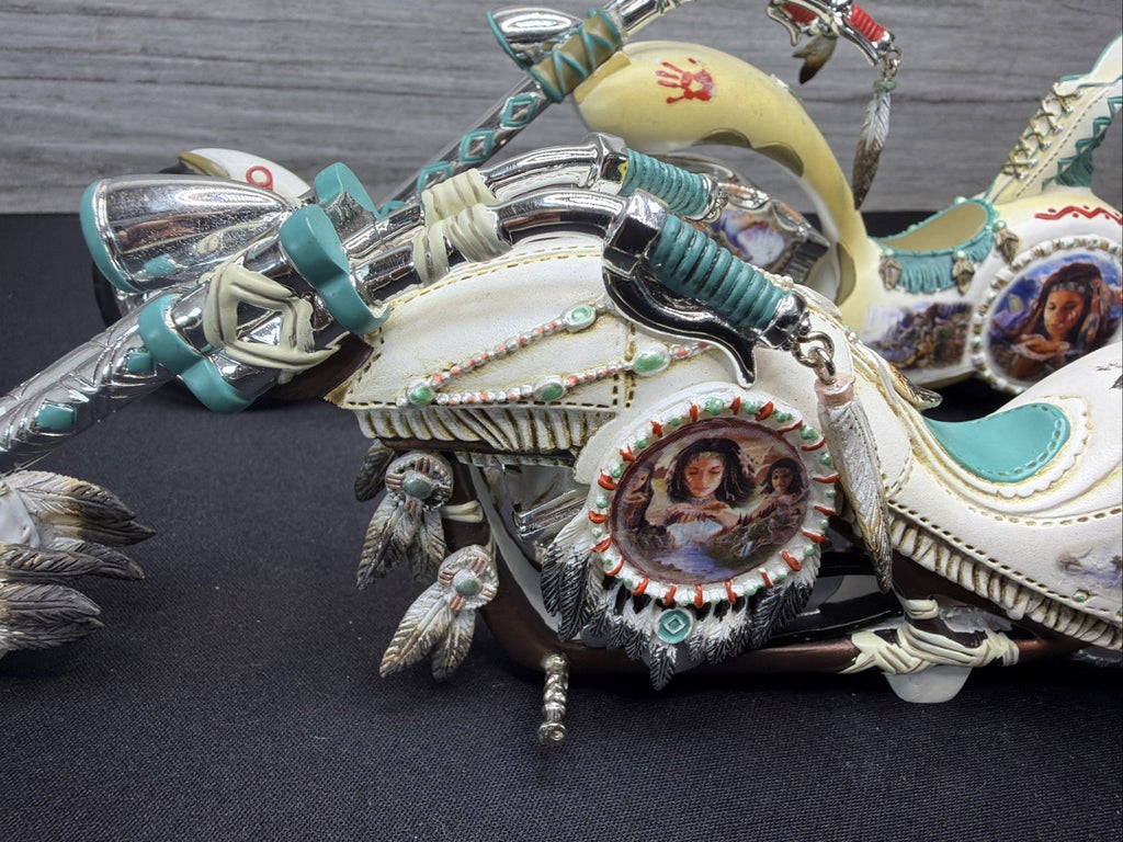 Vintage Bradford Exchange ‘Mystic Cruiser' Indian Native American Motorcycle X213