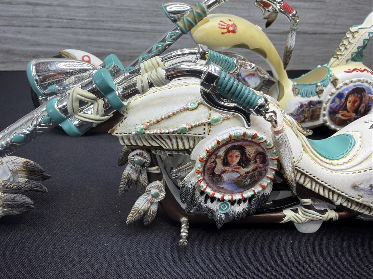 Vintage Bradford Exchange ‘Mystic Cruiser' Indian Native American Motorcycle X213