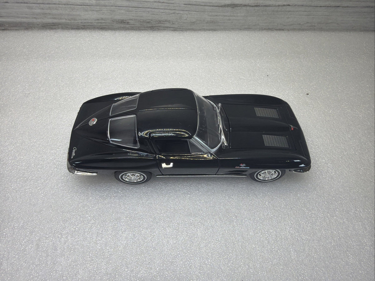 1963 Chevrolet Corvette C2 1/24 Scale Diecast Metal Model - Black No Box  Nice1