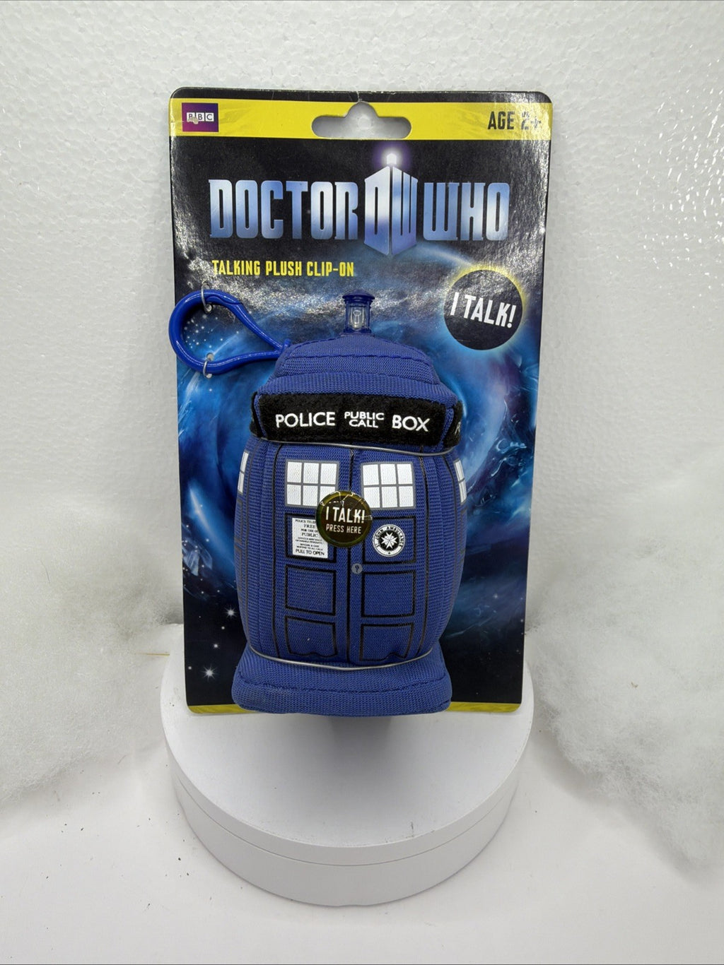 New Doctor Who Talking 4” Clip On Soft Plush Toy Tardis BBC TV Show Not Working2