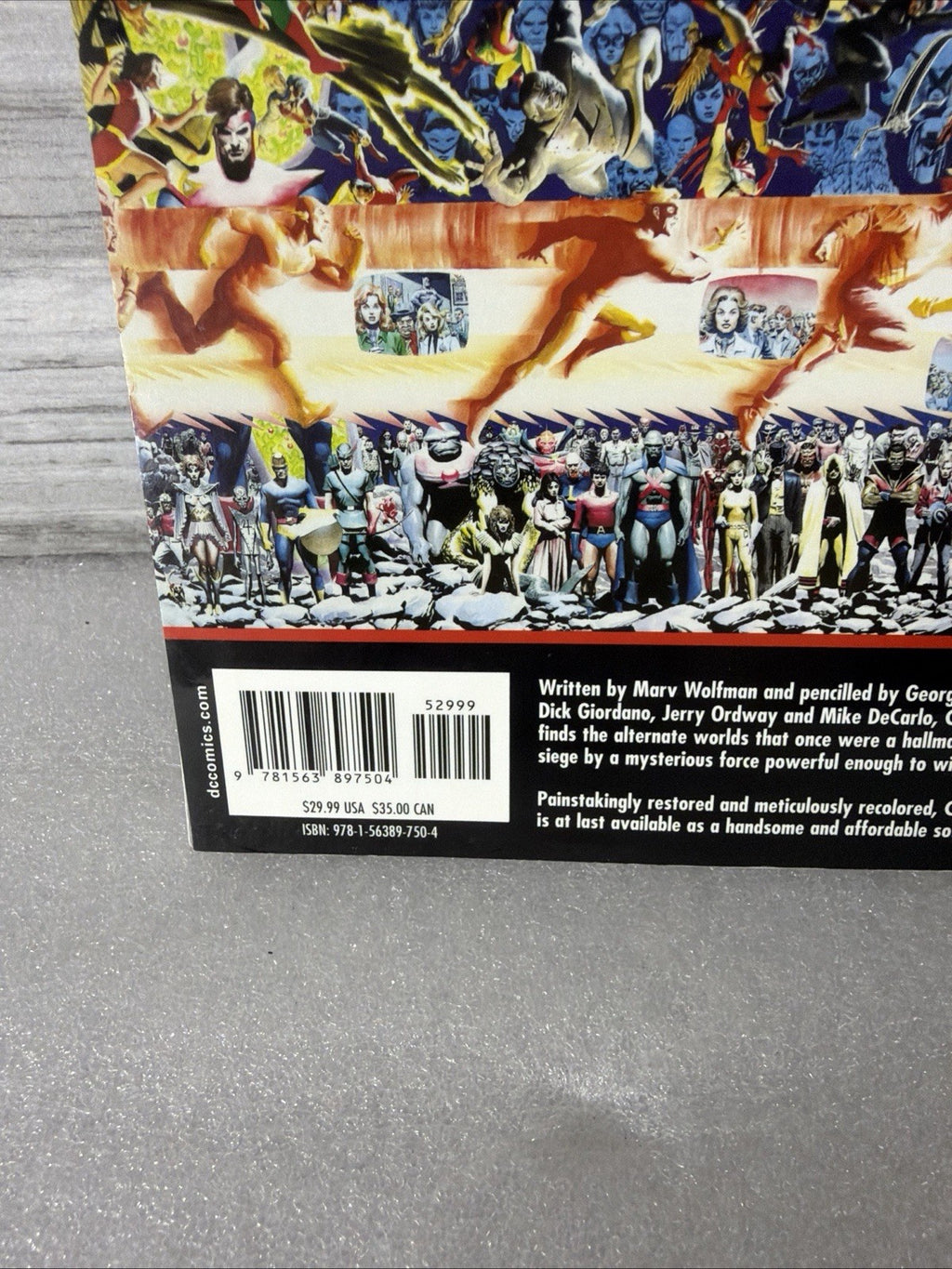 DC Comics Crisis on Infinite Earths by Marv Wolfman (Trade Paperback, 2000) VGC3