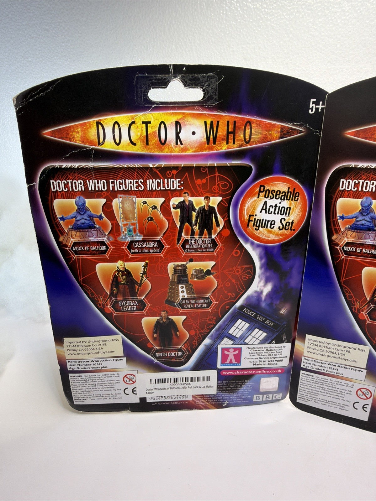 Doctor Who Series 1 Moxx  and Sycorax Leader  Action Figure Set of 2 NEW 20049