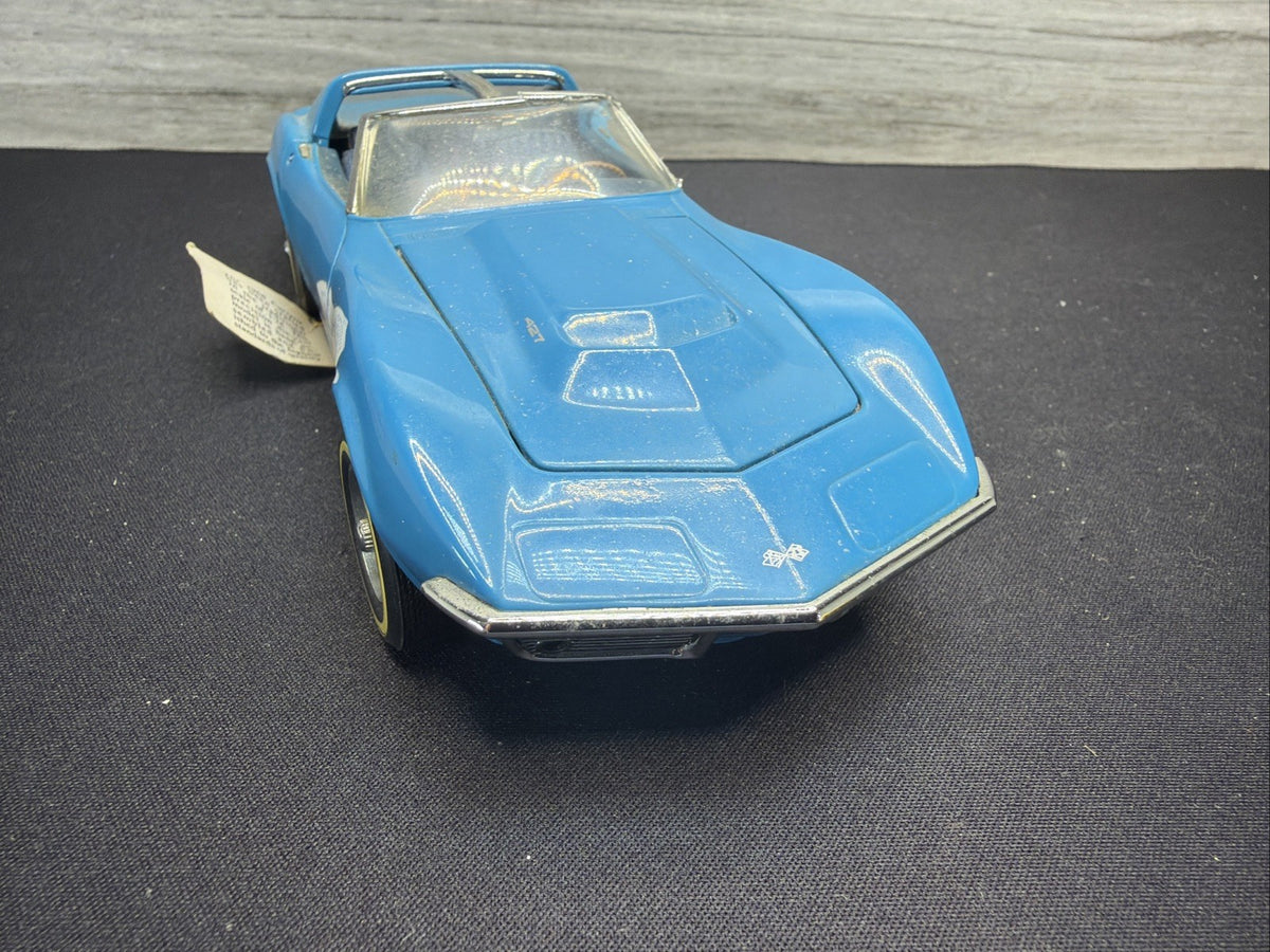 1968 Chevrolet Corvette, Franklin Mint, 1/24 Scale Diecast Model, Blue No Box7