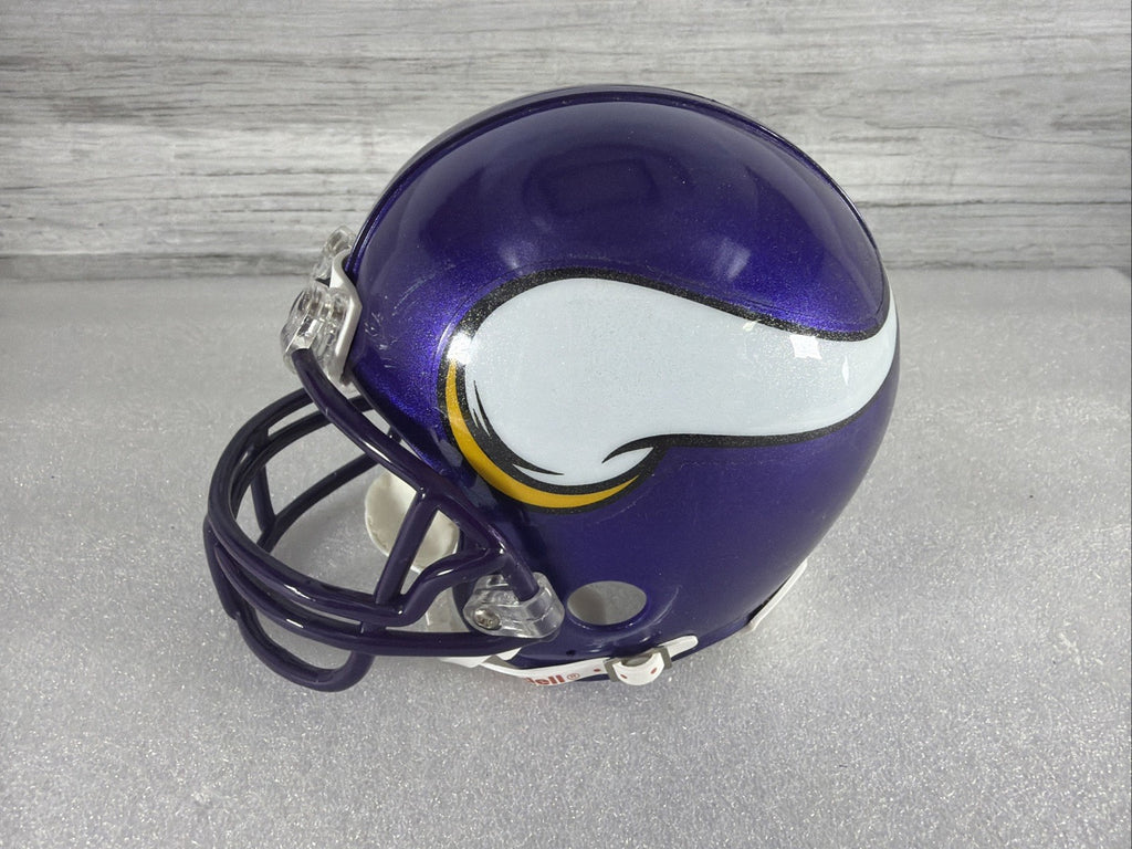 ADRIAN PETERSON Signed Vikings Mini Helmet NO COA PLEASE READ,AUTHENTIC5
