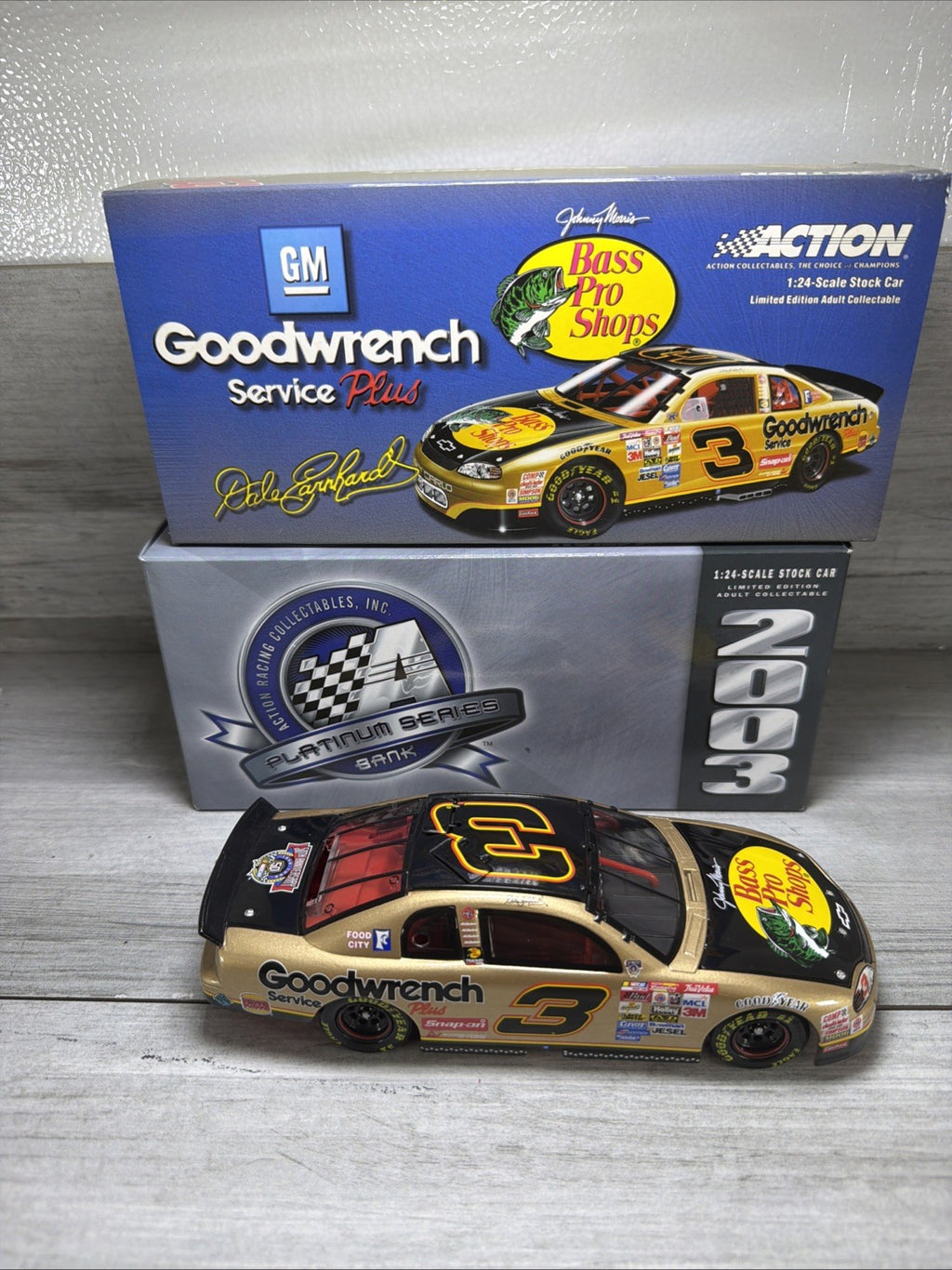 NASCAR Dale Earnhardt #3 GM Bass Pro 1998 Monte Carlo 1:24 Action Platinum Bank0