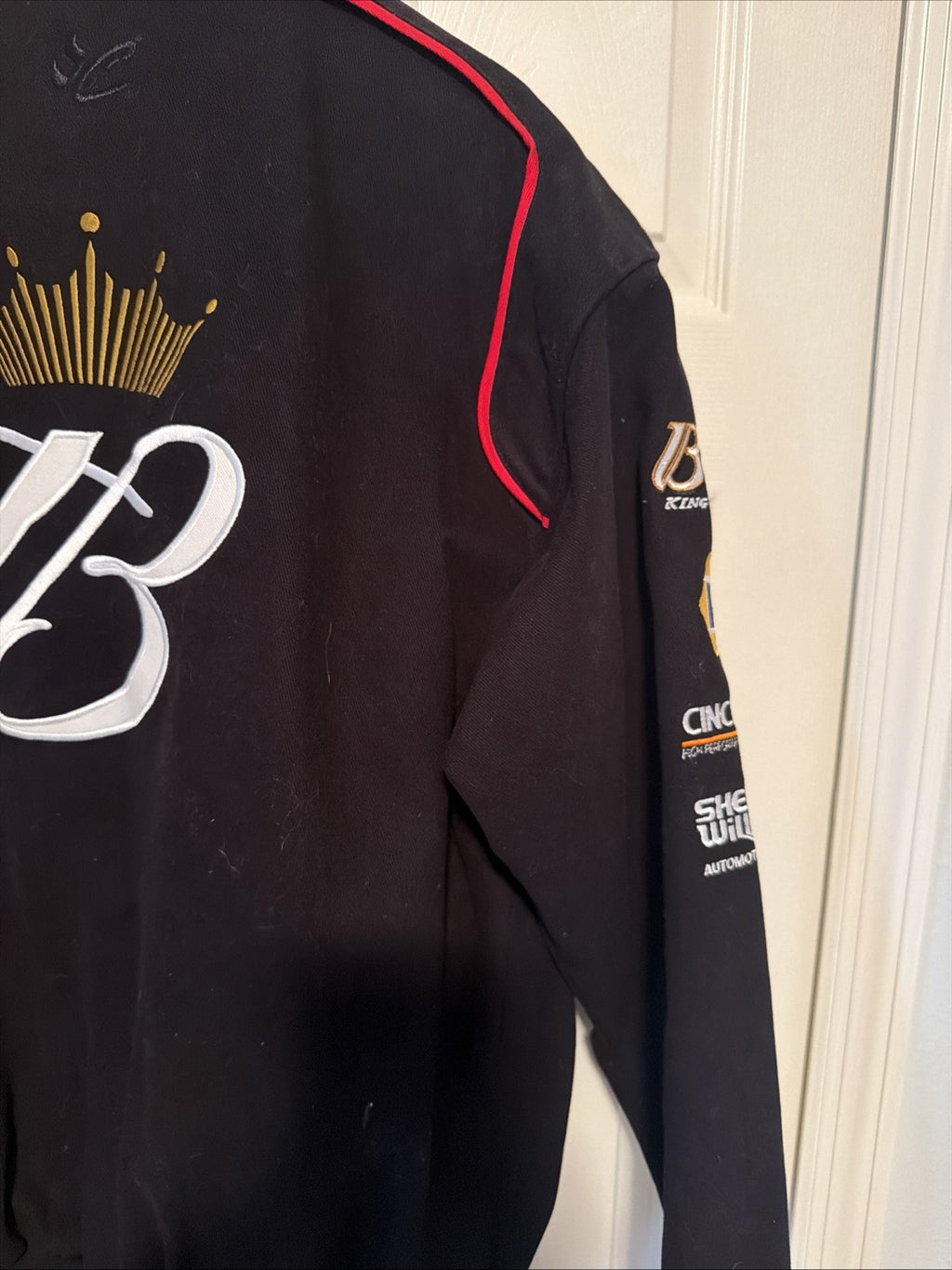 Dale Earnhardt Jr. VTG RARE #8 Budweiser Jacket Black Large Chase Authentics NWT16