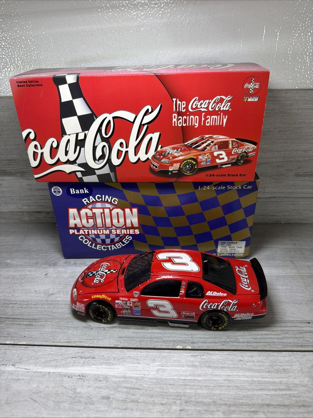 1998 Dale Earnhardt #3 Coke Coca Cola Chevrolet 1/24 Action Nascar Diecast Bank0