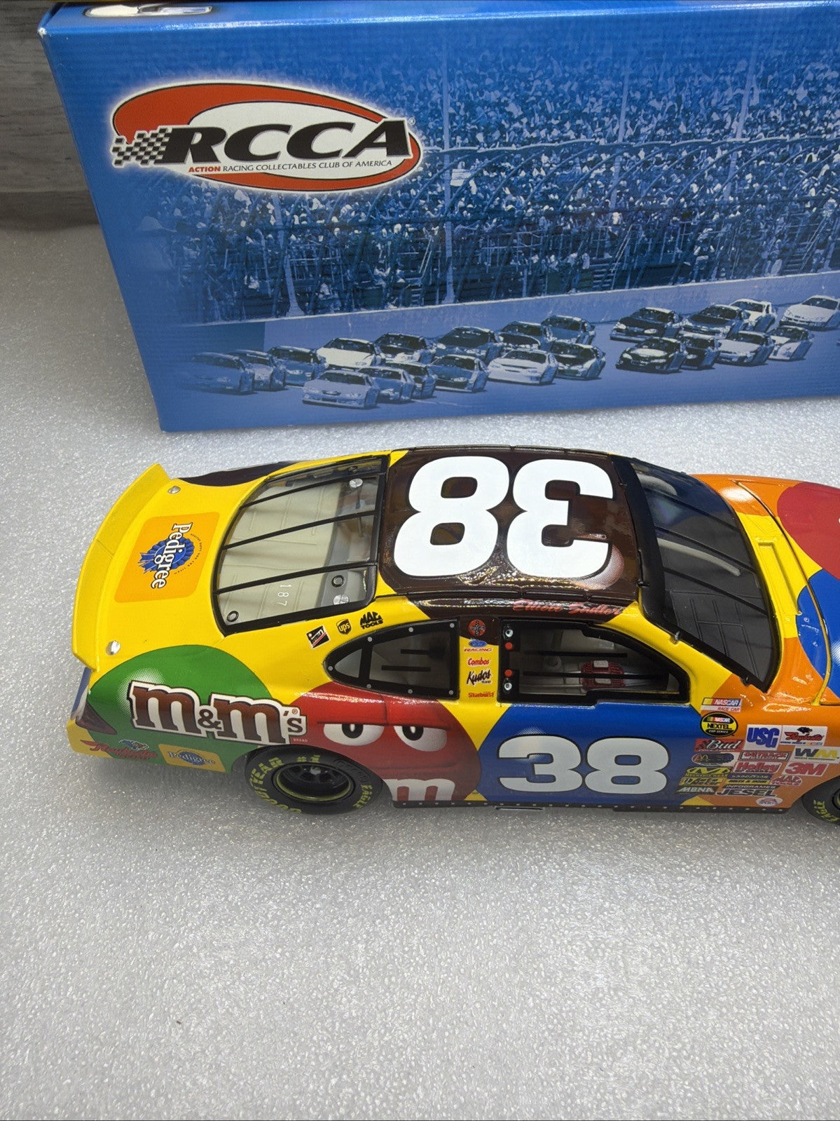ACTION RCCA Elliott Sadler #38 M&M's 2004 Taurus Club Car 1 of 300 P/N 4023376