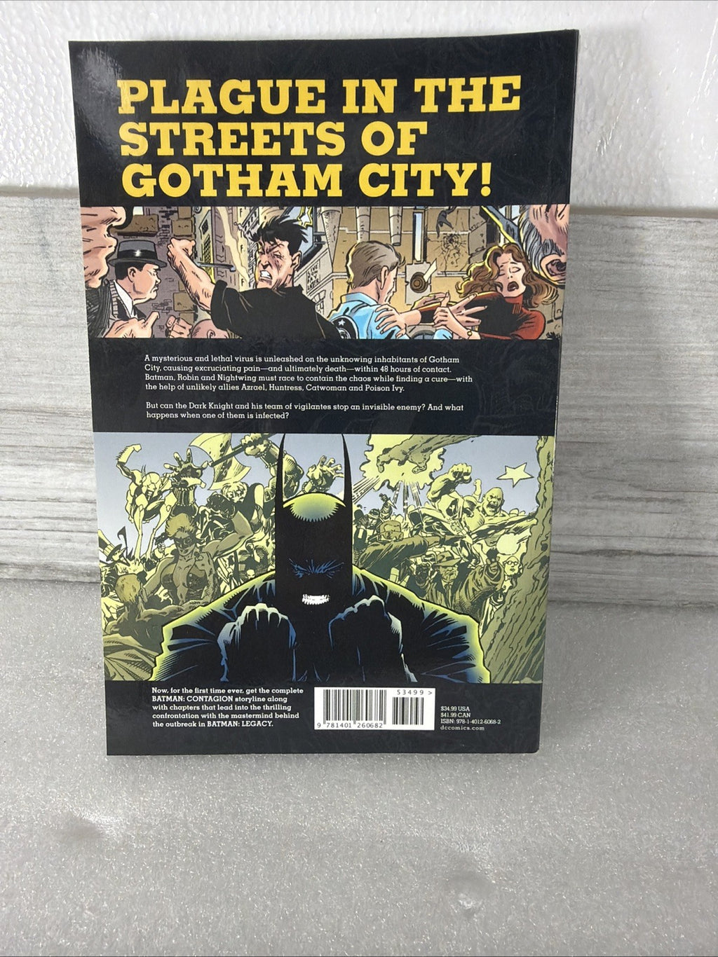 Batman: Contagion Paperback Chuck Dixon Tight Novel Cover Damage See Pics6