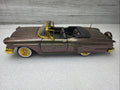 MotorMax 1958 Chevy Impala Convertible 1:24 Two Tone Burgundy Gold 73267 Rare0