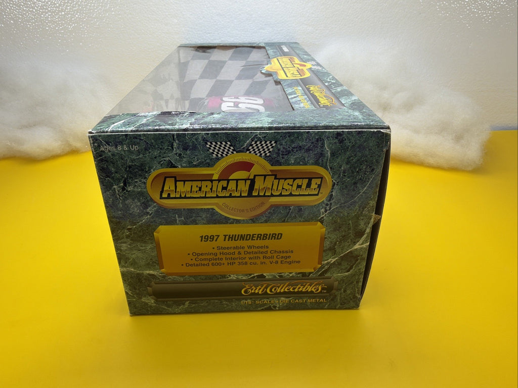 American Muscle 1:18  JEFF BURTON 99 Exide 1997 FORD T BIRD  Diecast NIB7
