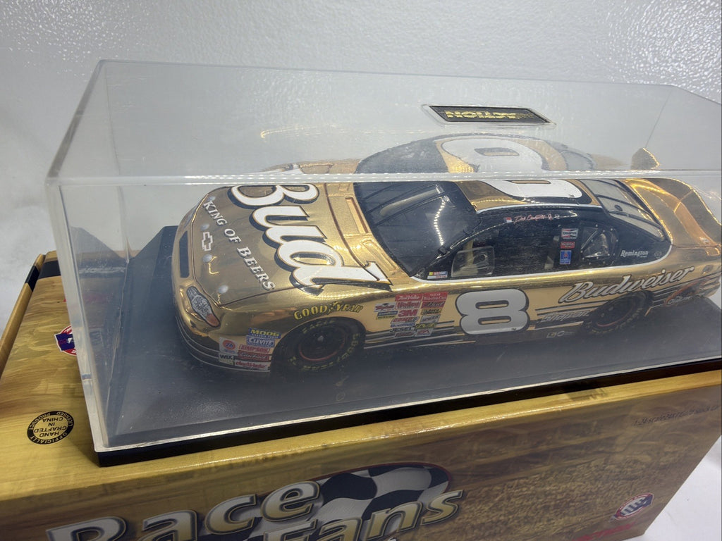 DALE EARNHARDT JR. #8 BUDWEISER 2001 24K GOLD 1/24 SCALE M.CARLO 1/2000 New2