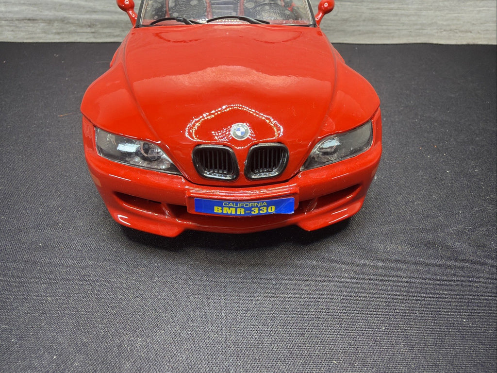 Bburago 1996 BMW M Roadster Convertible Red Scale 1:18 Made Italy No Box Read7