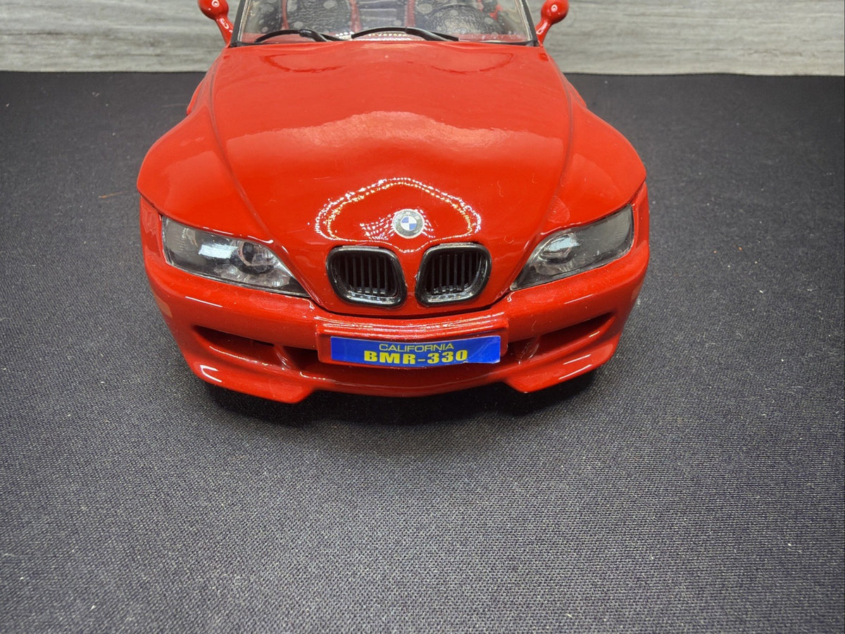 Bburago 1996 BMW M Roadster Convertible Red Scale 1:18 Made Italy No Box Read7