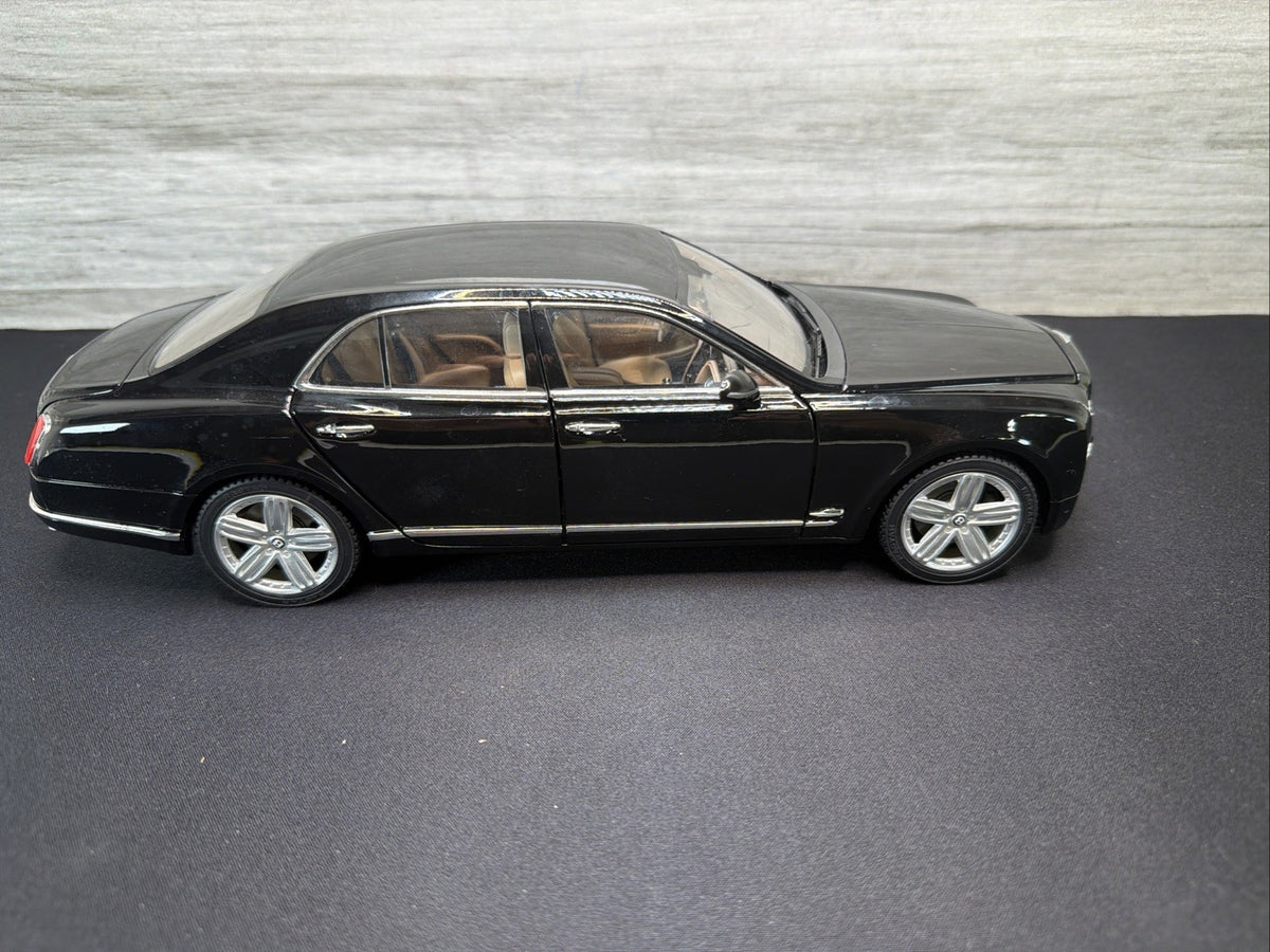 Rare Rastar Bentley Mulsanne 1:18 Diecast Black Model Car No Box Window Damage.0