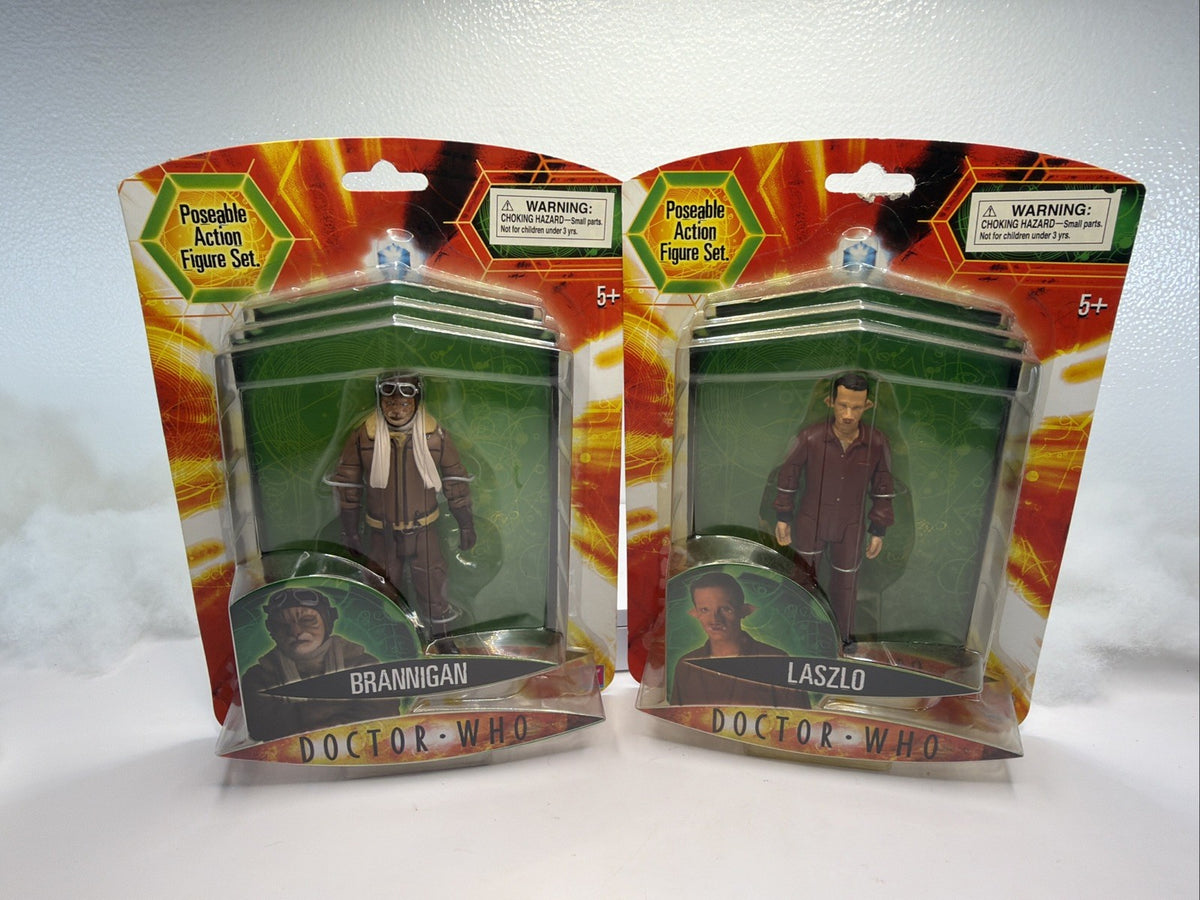 Dr Who Action Figure Laszlo & Brannigan 2004 Series 3 Lot Of 2 New Sealed0