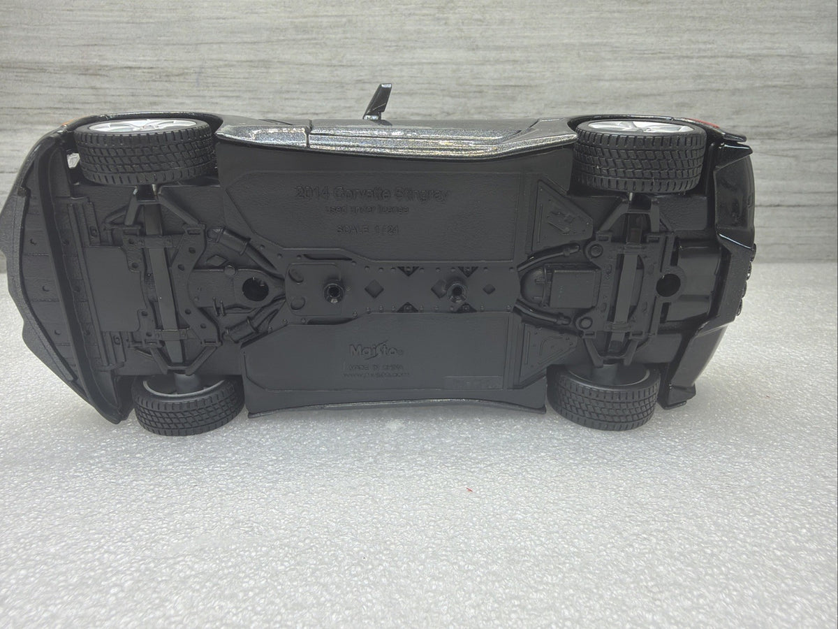 Maisto 2014 Chevrolet Corvette Stingray Grey 1/24 Scale Diecast Car No Box Nice13