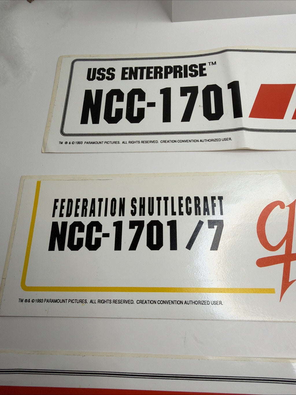 Star Trek Vintage Convention Large Bumper Stickers 1993 Lot Of 66