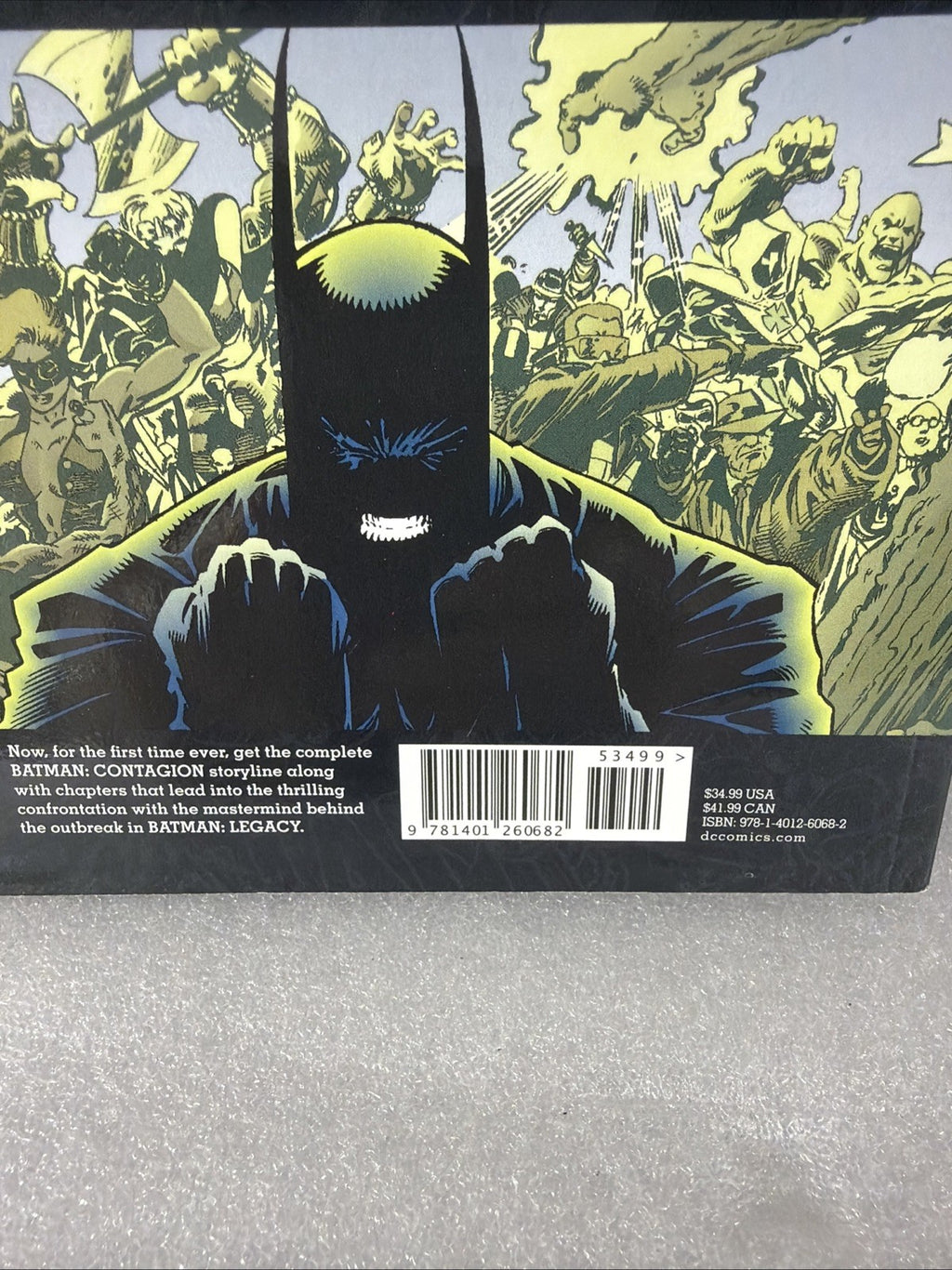 Batman: Contagion Paperback Chuck Dixon Tight Novel Cover Damage See Pics5