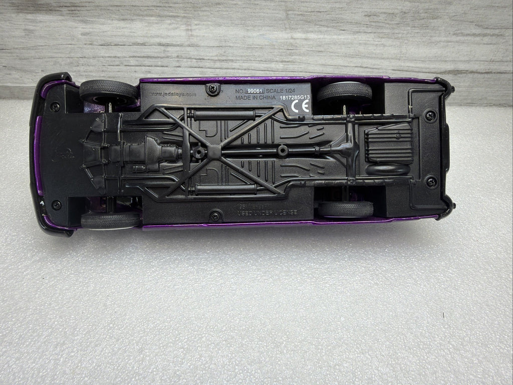 Jada Big Time Kustoms 1:24 Scale Purple 1951 Mercury Black Flames Nice No Box12