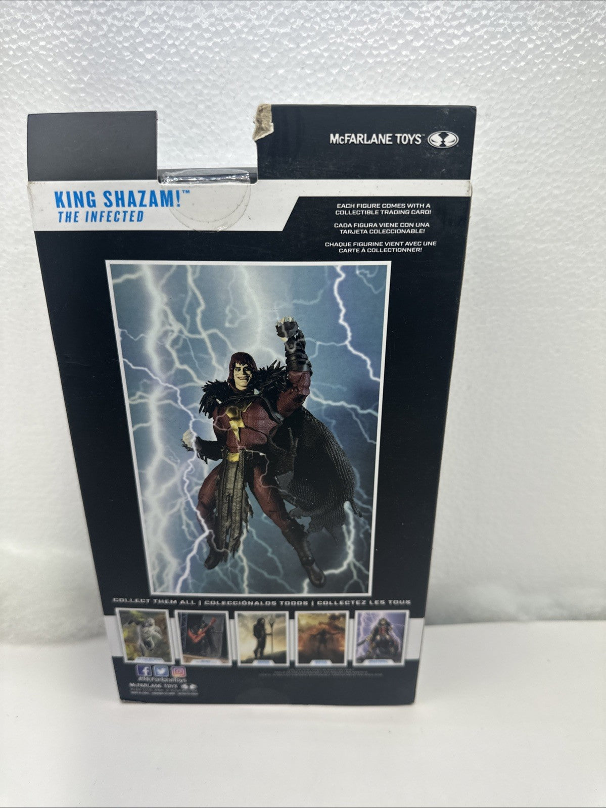 KING SHAZAM McFarlane DC Multiverse 7" Figure New With Tag Damage5