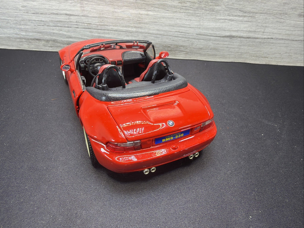 Bburago 1996 BMW M Roadster Convertible Red Scale 1:18 Made Italy No Box Read14