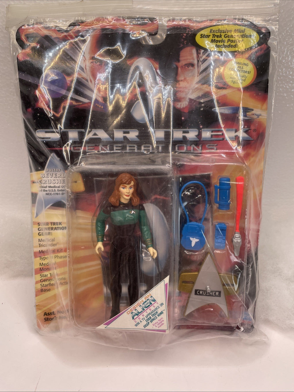 Star Trek Generations Doctor Beverly Crusher Action Figure 1994 Playmates Sealed0