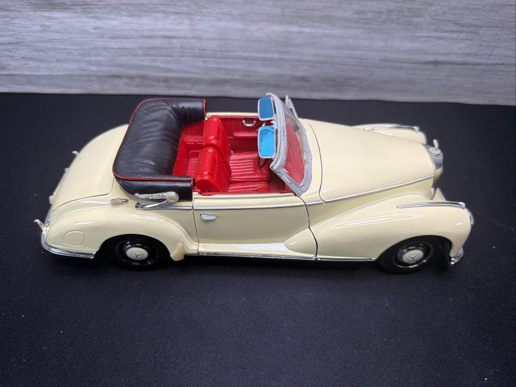 RARE Welly 1955 Black Mercedes-Benz 300s Die-Cast 1:18 Convertible NO BOX1