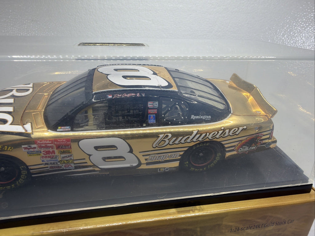 DALE EARNHARDT JR. #8 BUDWEISER 2001 24K GOLD 1/24 SCALE M.CARLO 1/2000 New5