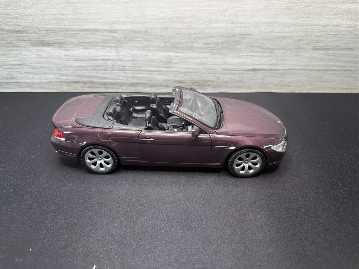 RARE Welly 1/18 BMW 645Ci Die-cast Car Model Collection burgundy No Box0