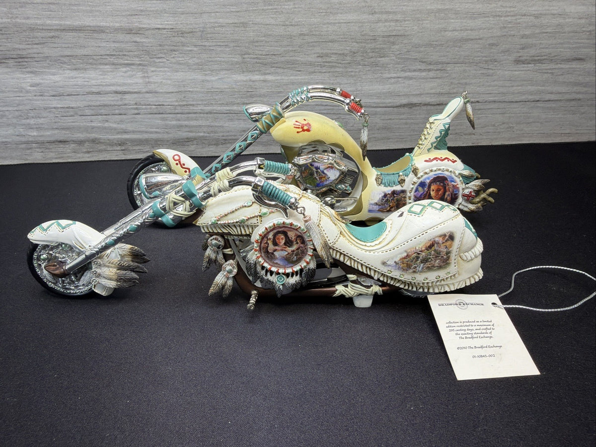 Vintage Bradford Exchange ‘Mystic Cruiser' Indian Native American Motorcycle X211
