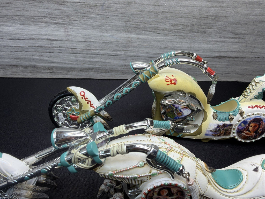 Vintage Bradford Exchange ‘Mystic Cruiser' Indian Native American Motorcycle X219