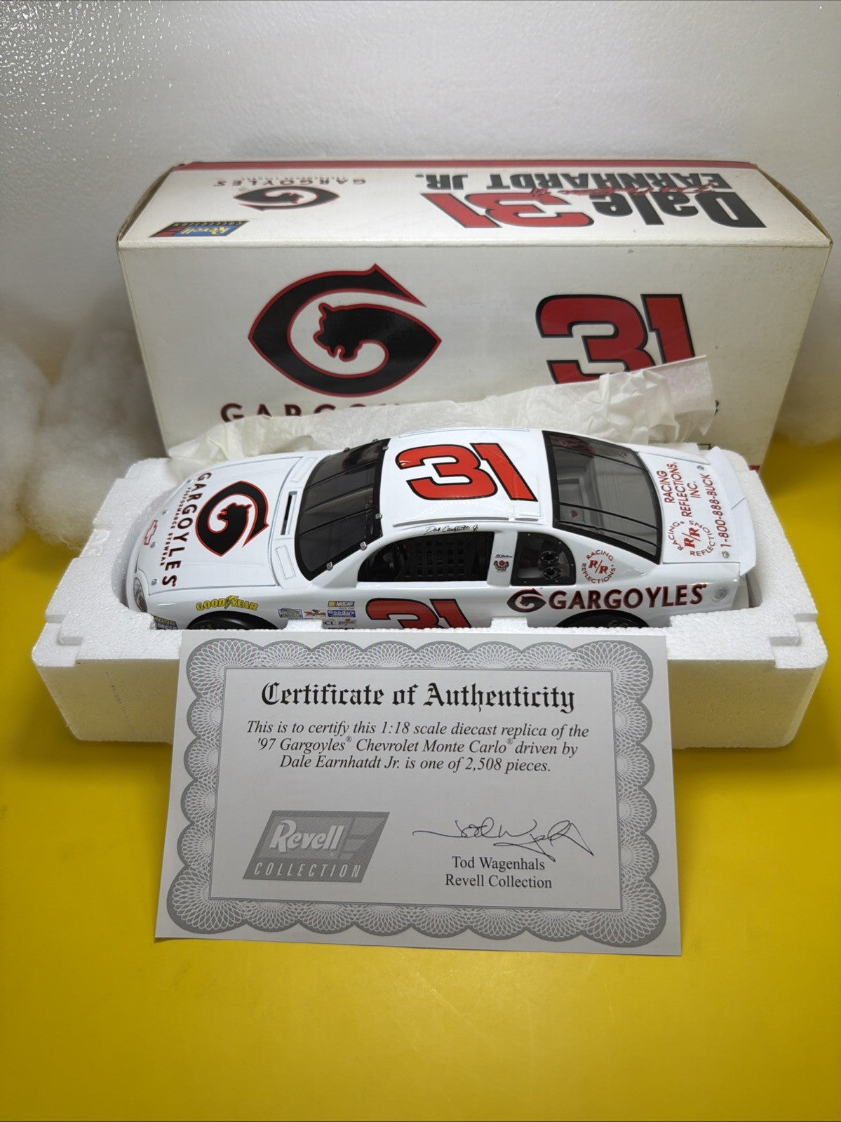 RARE 1997 Dale Earnhardt Jr #31 Gargoyles 1/18 Revell NASCAR Diecast  1/25080