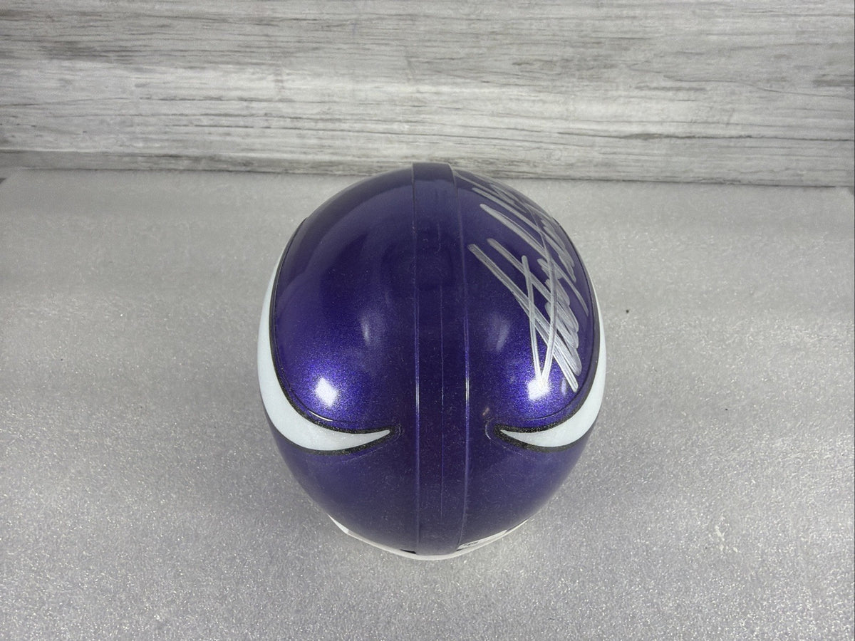 ADRIAN PETERSON Signed Vikings Mini Helmet NO COA PLEASE READ,AUTHENTIC7