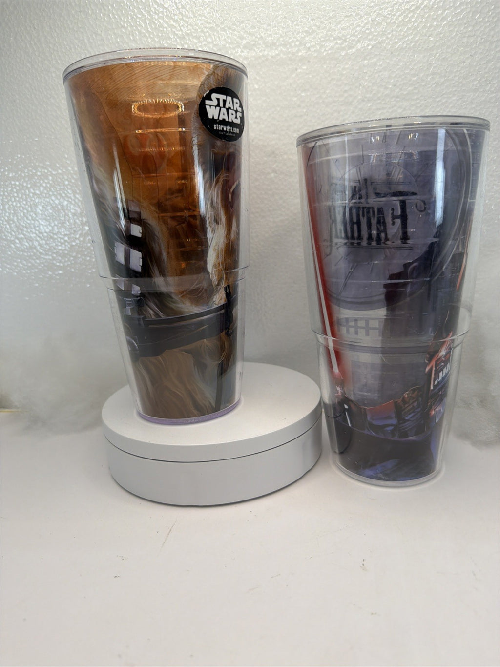 TERVIS TUMBLERS CHEWBACCA & DARTH VADER 24 oz !!SET OF 2!! STAR WARS1