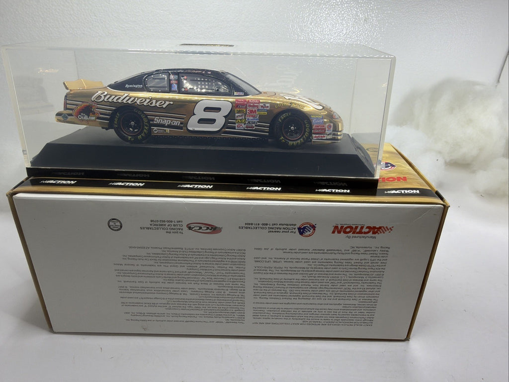 DALE EARNHARDT JR. #8 BUDWEISER 2001 24K GOLD 1/24 SCALE M.CARLO 1/2000 New13